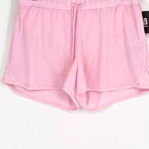 ID Ideology Women's Drawstring Running Shorts- Pink Shorts Heart Pink Size 2XL